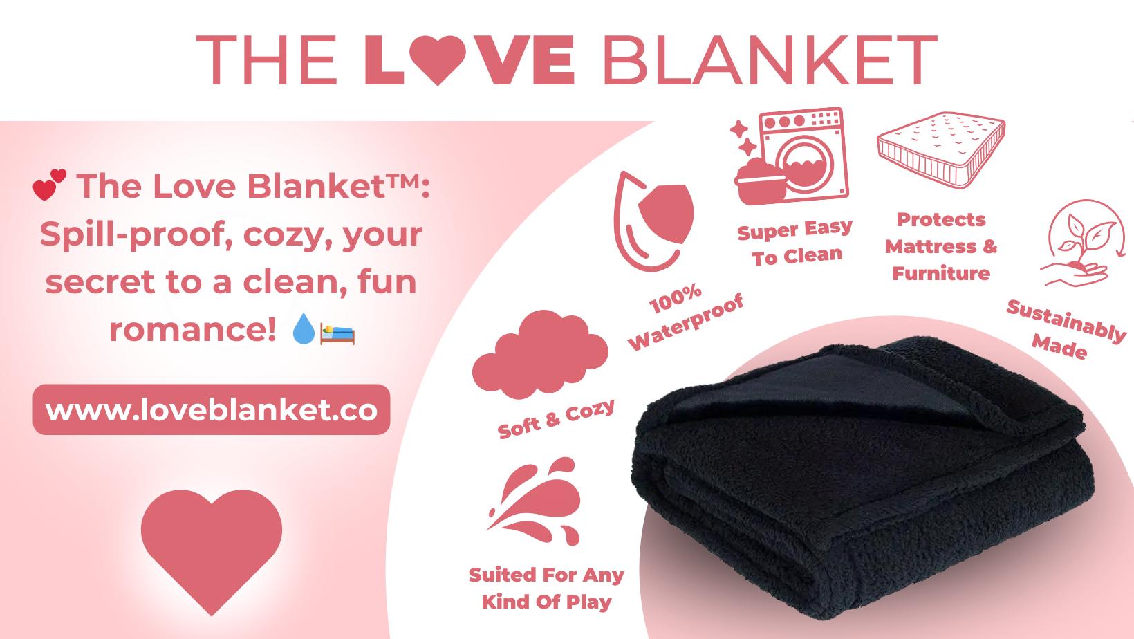 The Love Blanket Waterproof Intimacy Blanket